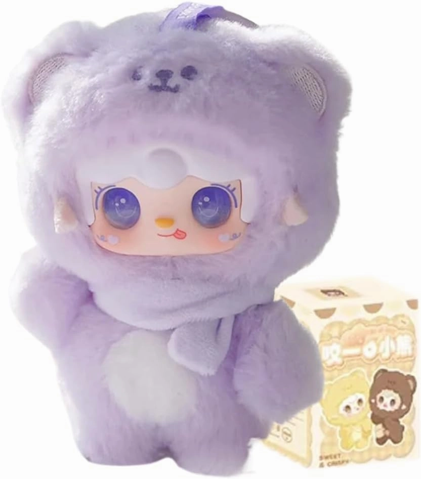 Yooki Take a bite of Bear Series Blind Box Action Figures Mystery Collectible Toys Random Surprise Gift for Birthdays Christmas Desktop Ornaments Display Collectors,1 PC