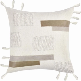 Z Gallerie Zayn Pillow 22" Ivory – Elegant Decorative Throw Pillow for Living Room, Bedroom, and Home Décor