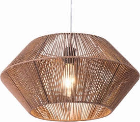 Zuo Modern 56092 Ceiling Lamp Brown Kendrick
